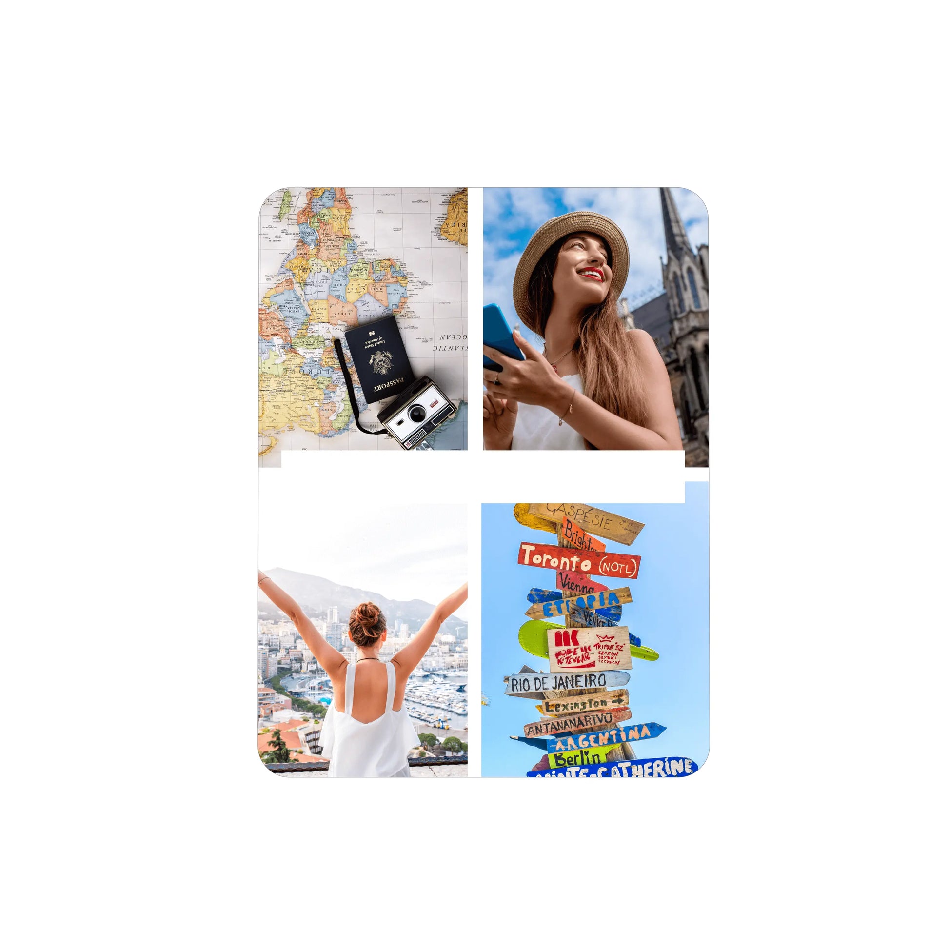 4 Photo Collage Customisable iPad Case