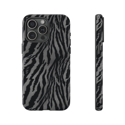 Monochrome Majesty: Tiger Print | Tough Case