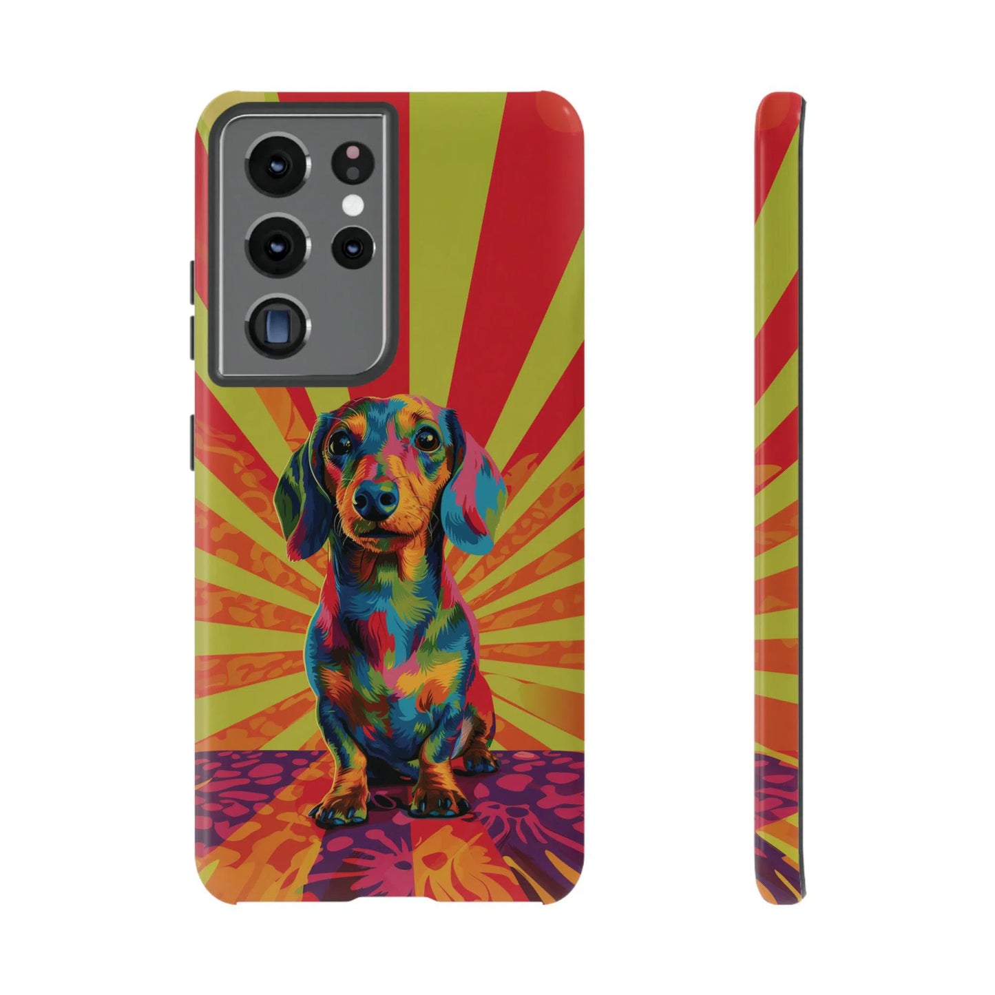 Psychedelic Pup: Vibrant Dachshund | Tough Case