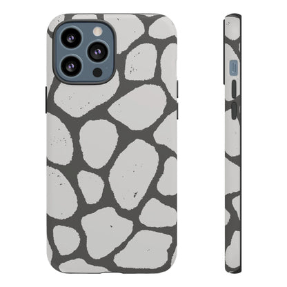 Safari Chic: Stone Giraffe Print | Tough Case