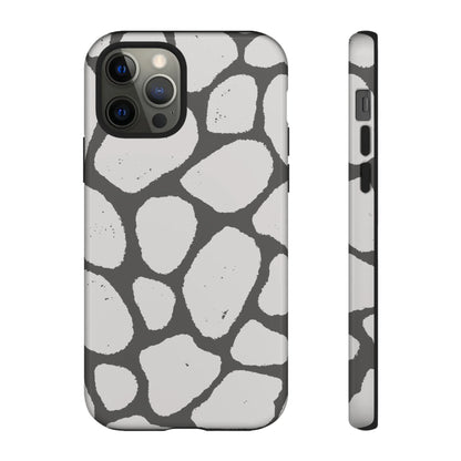 Safari Chic: Stone Giraffe Print | Tough Case