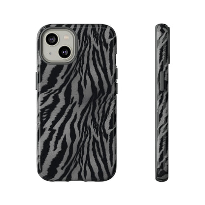 Monochrome Majesty: Tiger Print | Tough Case