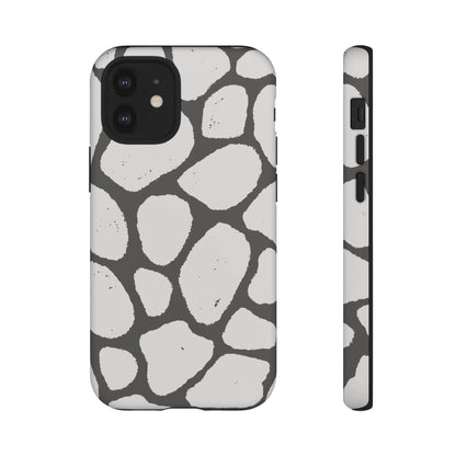 Safari Chic: Stone Giraffe Print | Tough Case