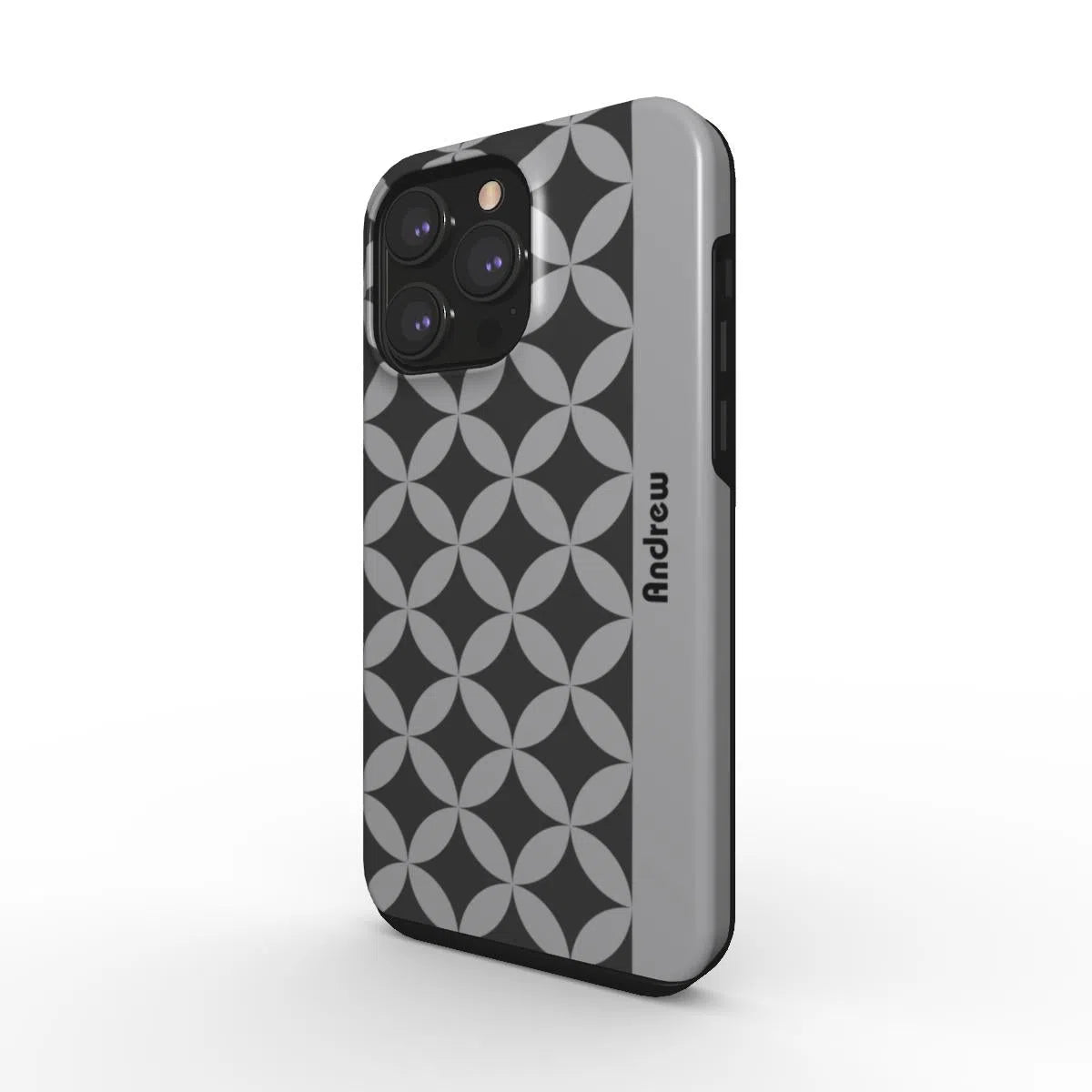 Mono Geometric Personalised | Tough Phone Case