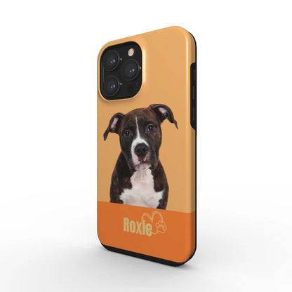 Retrato de mascota personalizado | Funda de teléfono resistente | Mandarina