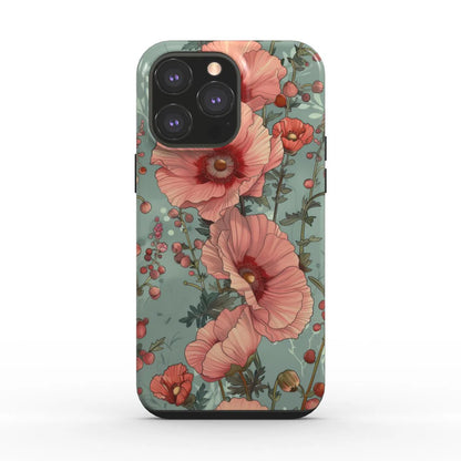 Vintage Blossom: The Poppy Garden | Tough Phone Case