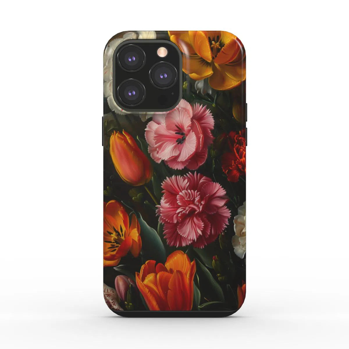 Velvet Bloom: la floración vibrante | Funda de teléfono resistente