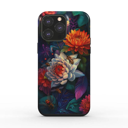 Flor encantada: el jardín brillante | Funda de teléfono resistente