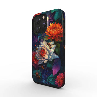 Floraison enchantée : le jardin lustré | Coque de téléphone résistante