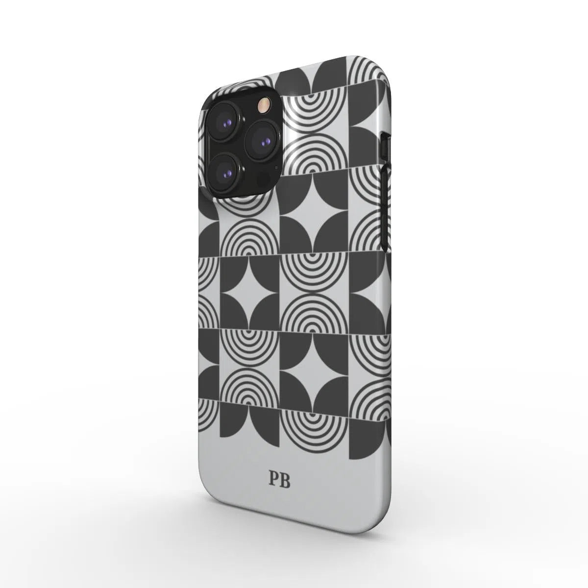 Monograma audaz de la Bauhaus | Funda de teléfono a presión