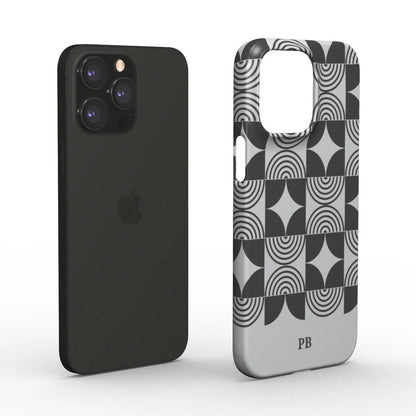 Monograma audaz de la Bauhaus | Funda de teléfono a presión