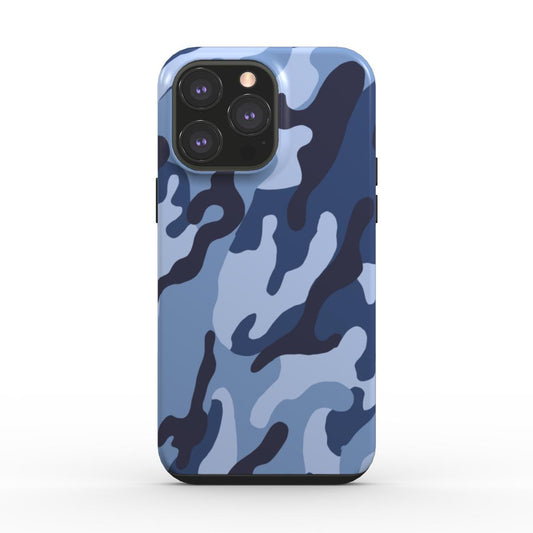 2 Blue Camouflage | Heavy-Duty Camo Phone Case