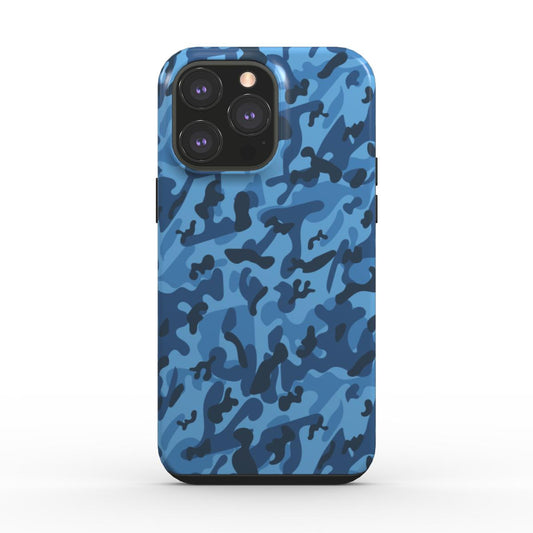 Blue Camouflage | Robust Tough Case for Mobile Phones