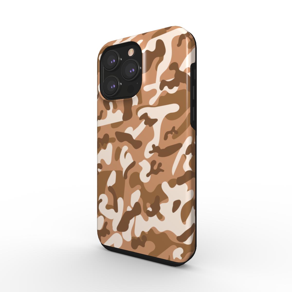 Étui de téléphone camouflage du désert | Coque de téléphone résistante