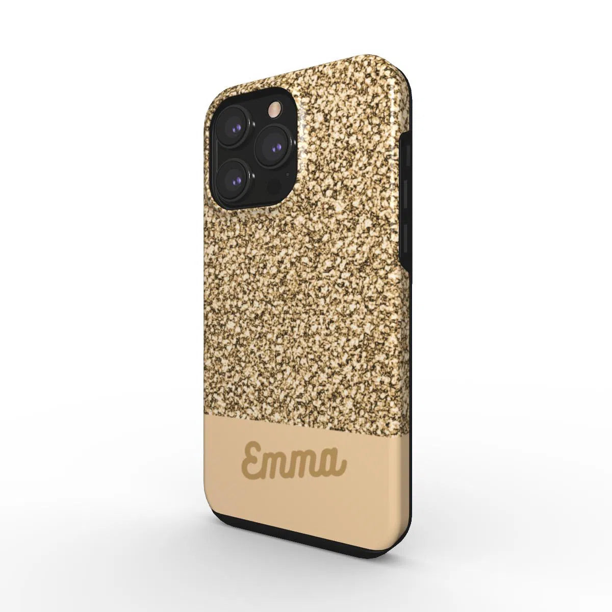 Golden Speckle Splendour - Personalised Phone Case for Ultimate Elegance