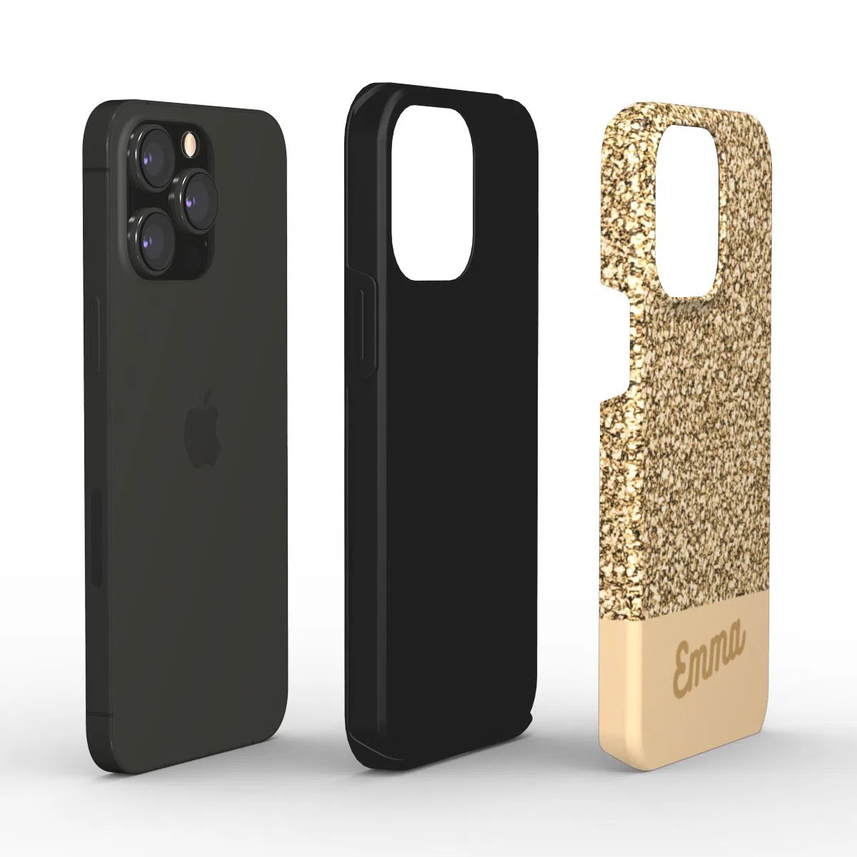 Golden Speckle Splendour - Personalised Phone Case for Ultimate Elegance