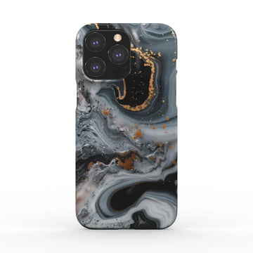 Cosmic Cascade - Snap Phone Case, Elegant Marble Design