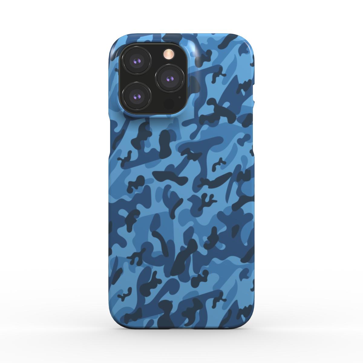 Blue Camouflage Snap Phone Case