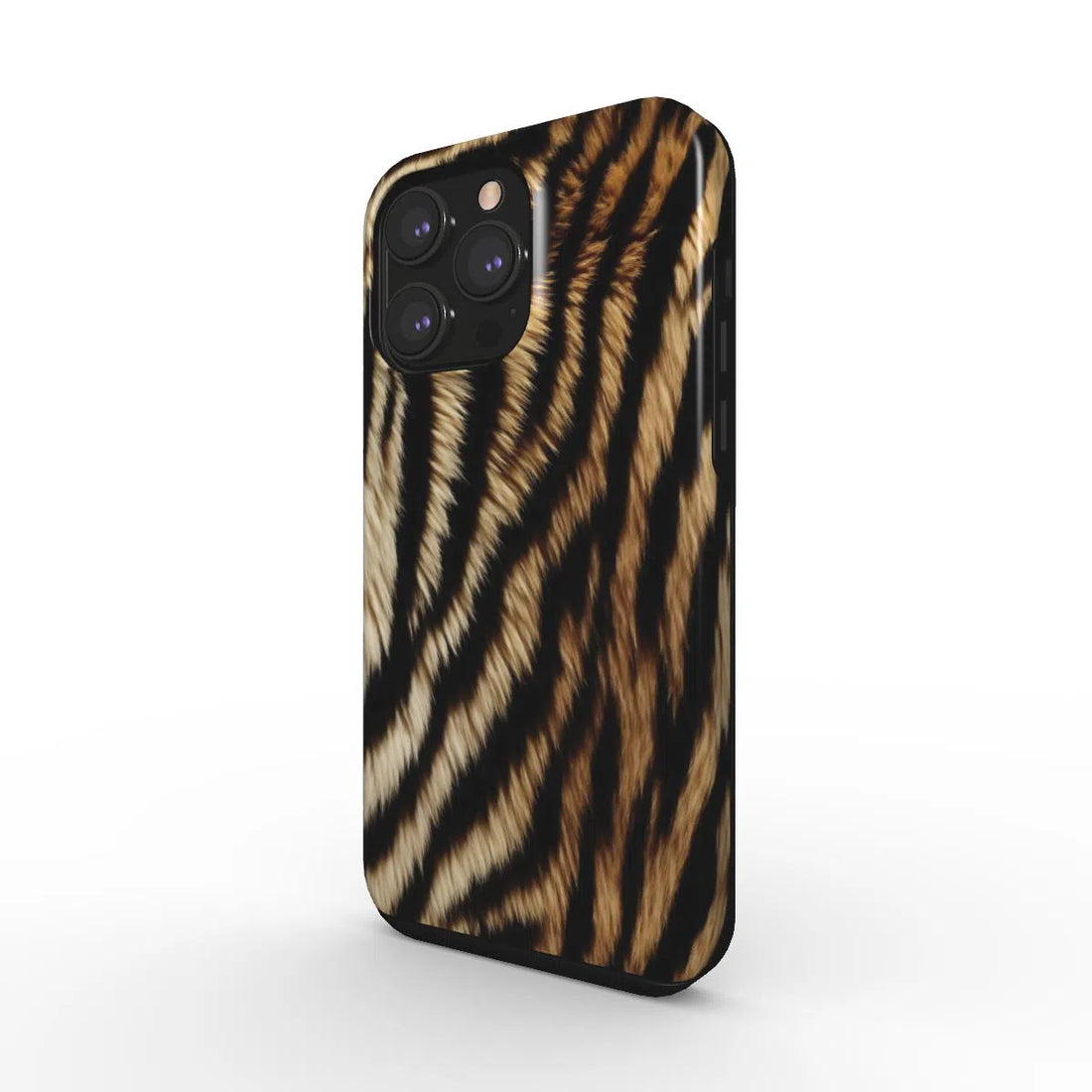 Faux Tiger Skin Tough Phone Case: Wild and Durable