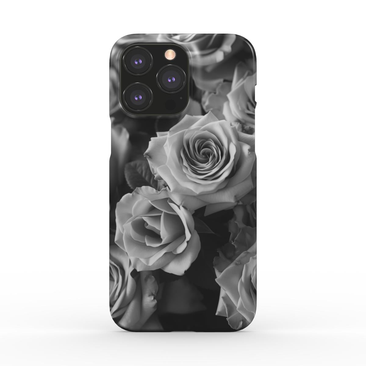 Elegance in Monochrome: The Timeless Rose Snap Phone Case