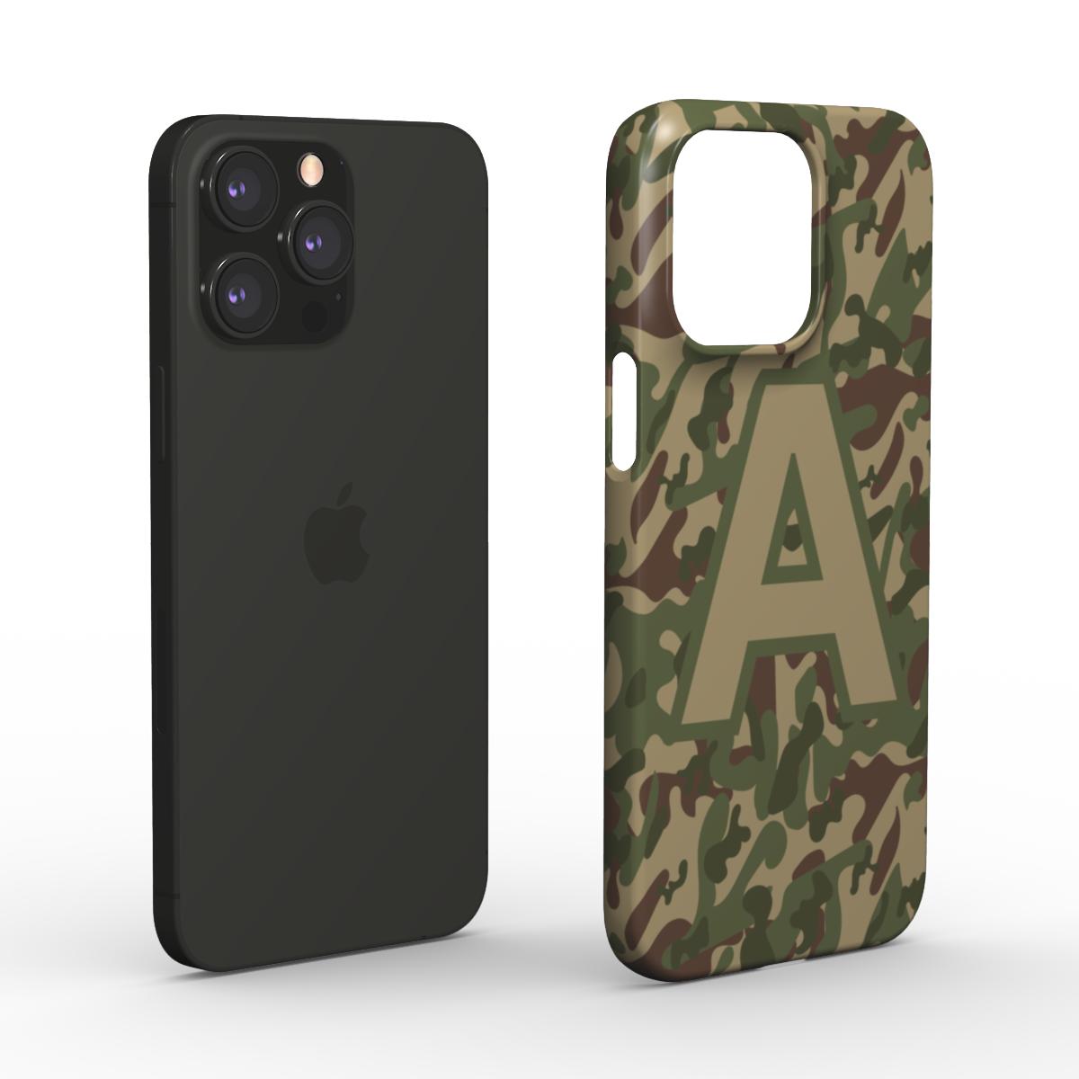 picture of Green Camouflage Personalised Snap Phone Case