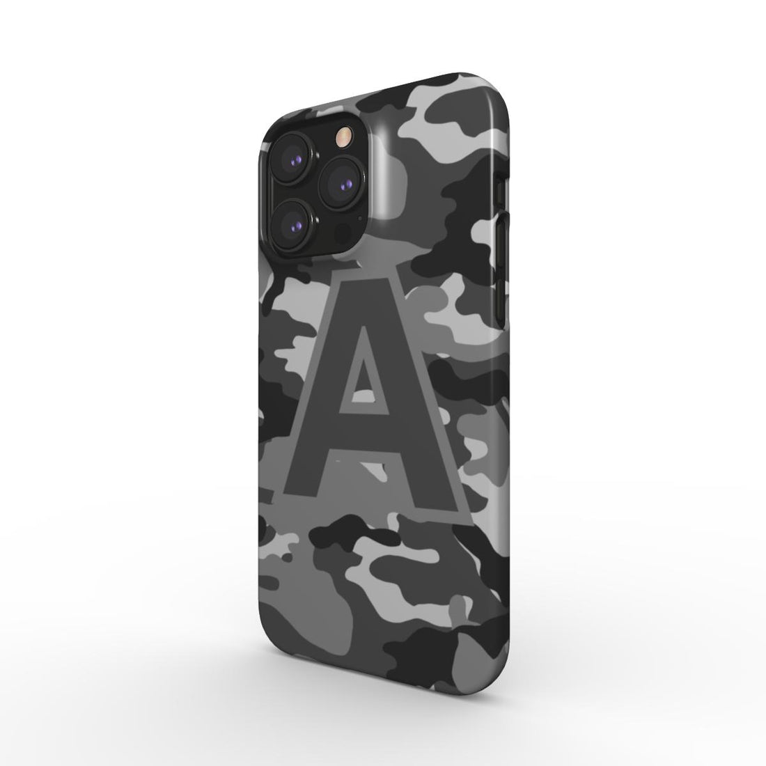 picture of Grey Urban Camouflage Personalised Snap Phone Case