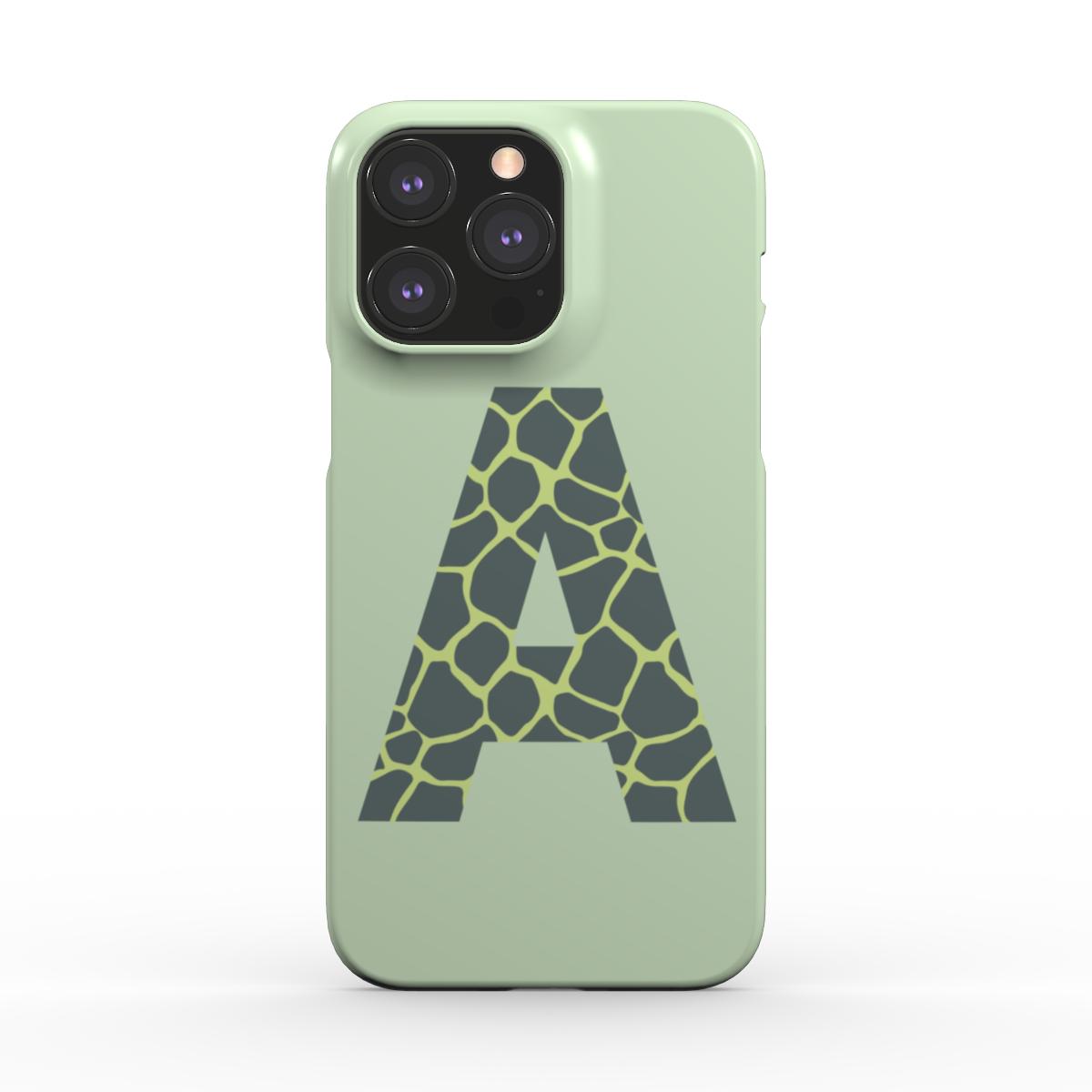 pic of Green Giraffe Monogram Snap Phone Case