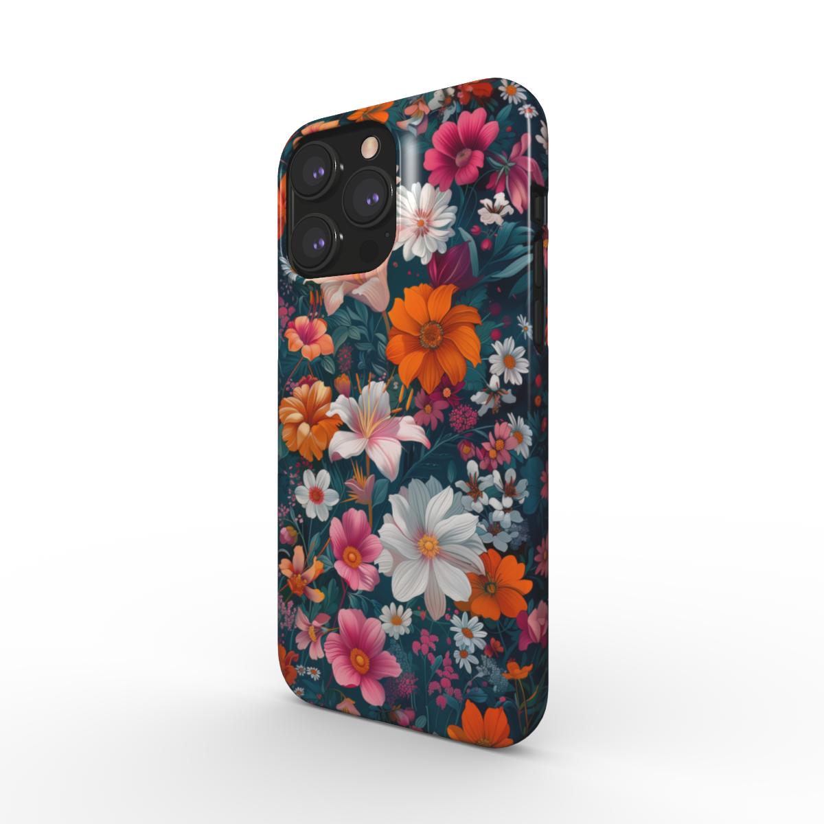pic of Midnight Garden Snap Phone Case | Enchanting Floral Elegance