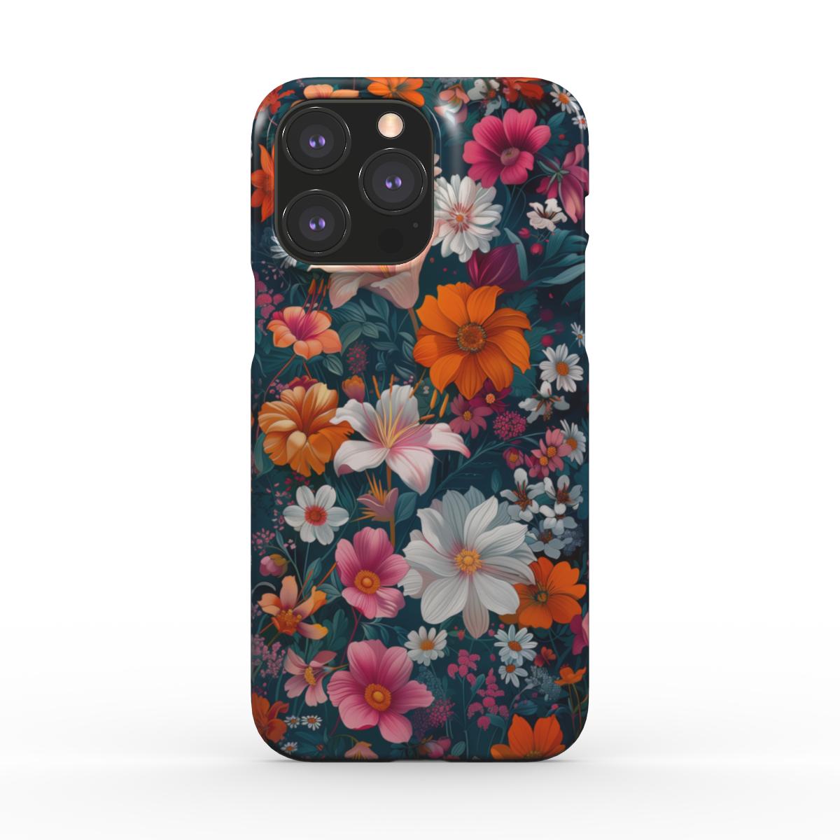 pic of Midnight Garden Snap Phone Case | Enchanting Floral Elegance