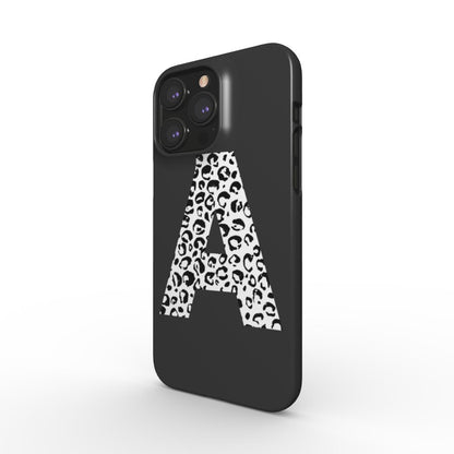 Mono Leopard Monogram Snap Phone Case | Bold & Elegant Design