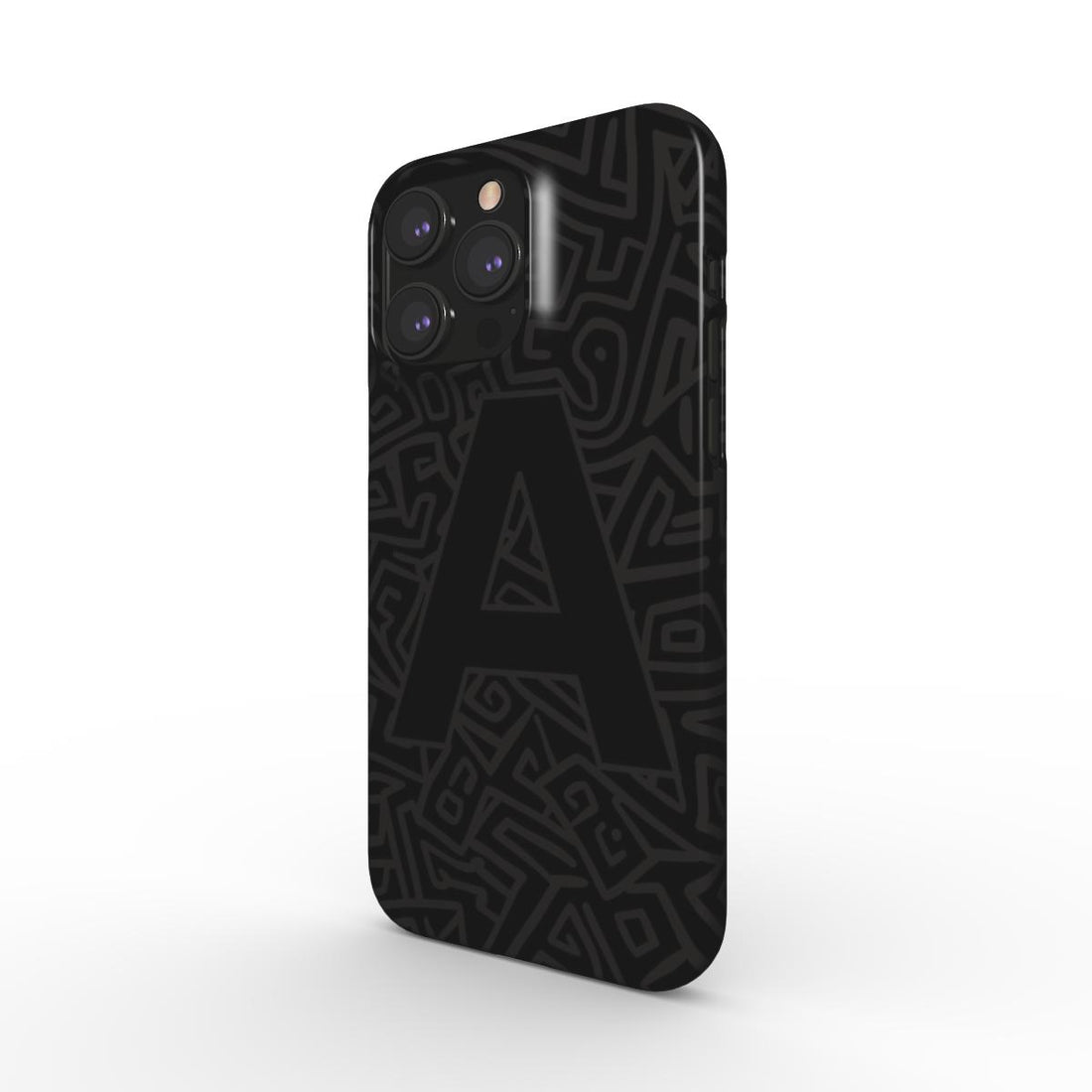 Monogrammed Maze Personalised Snap Phone Case | Sleek & Custom