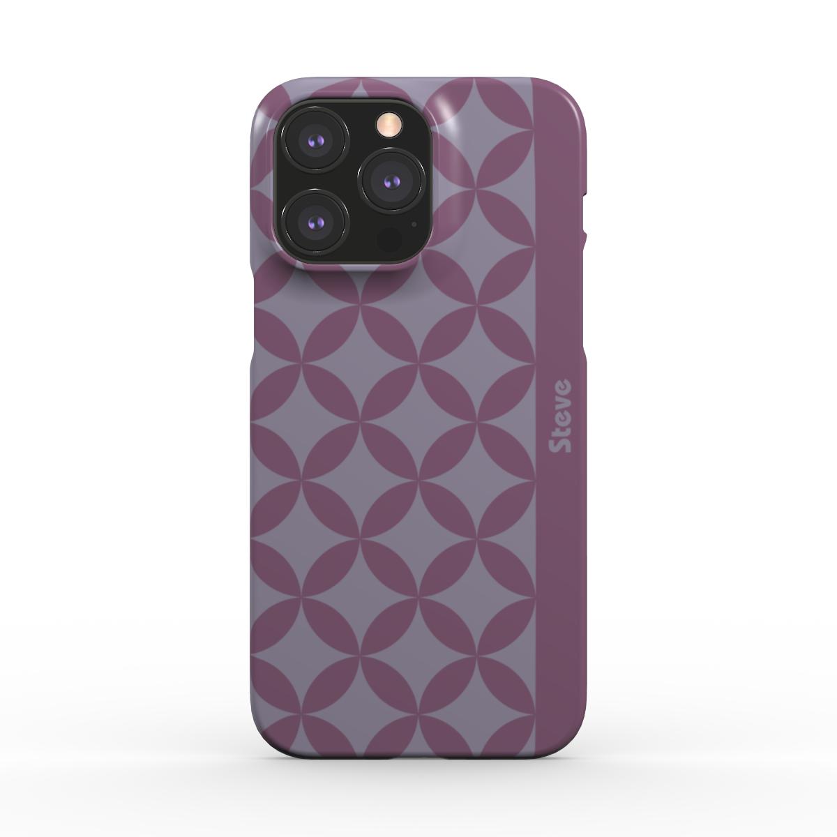 Neo Mono Geometric Personalised Snap Phone Case | Modern & Stylish