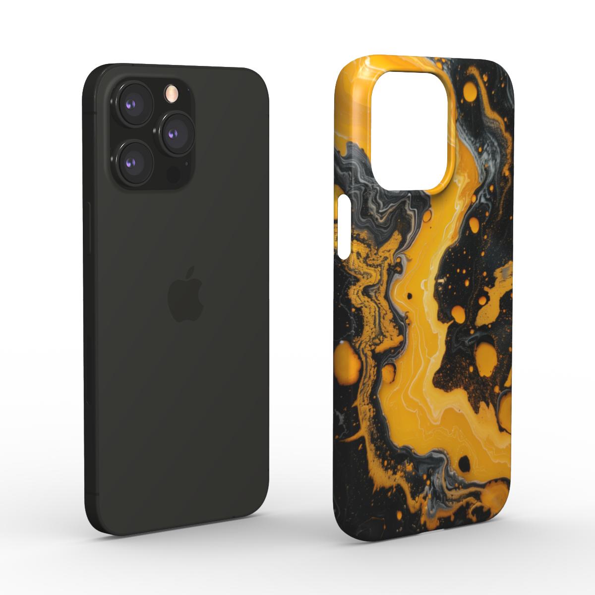 Obsidian Glow Snap Phone Case | Luxurious Marble Effect
