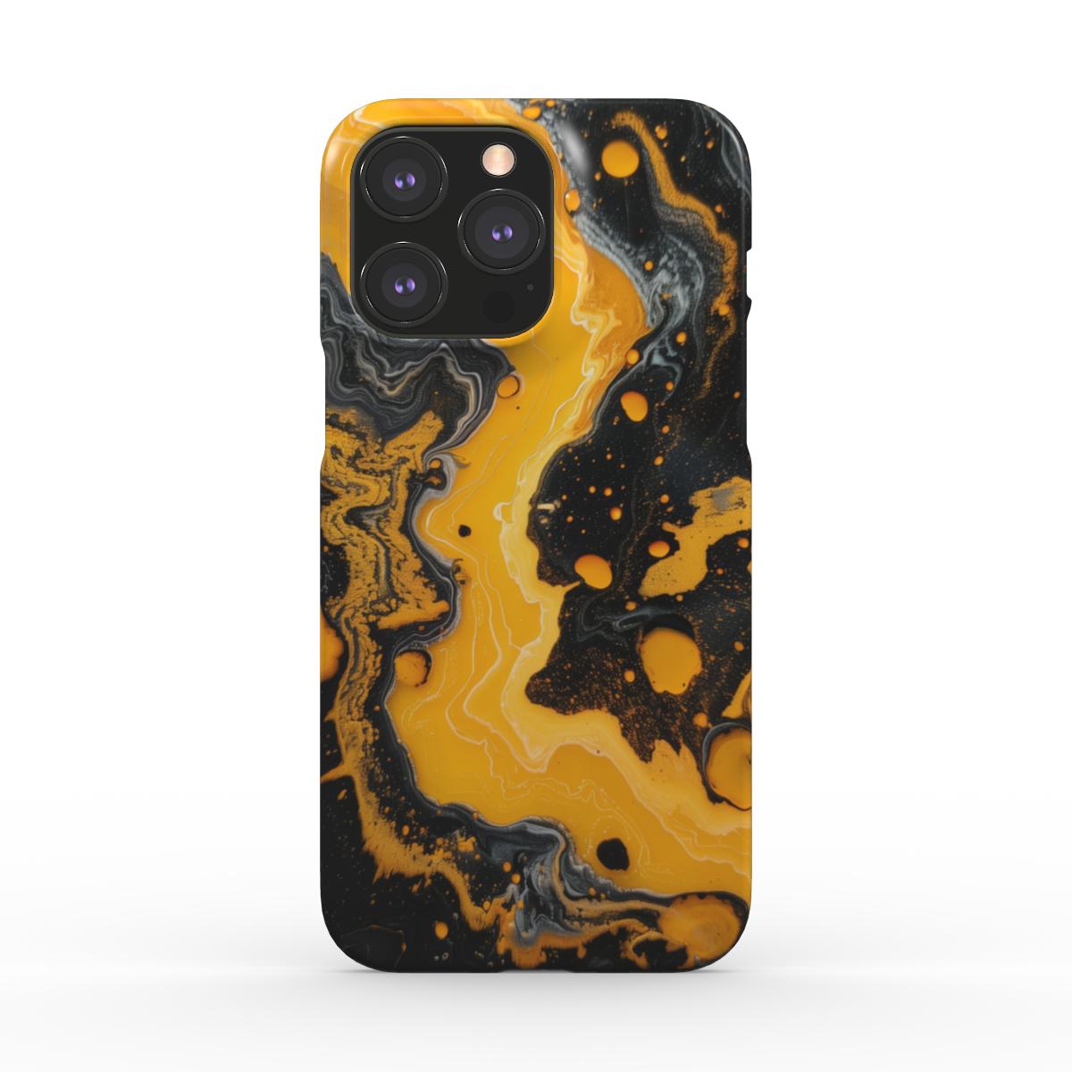 Obsidian Glow Snap Phone Case | Luxurious Marble Effect