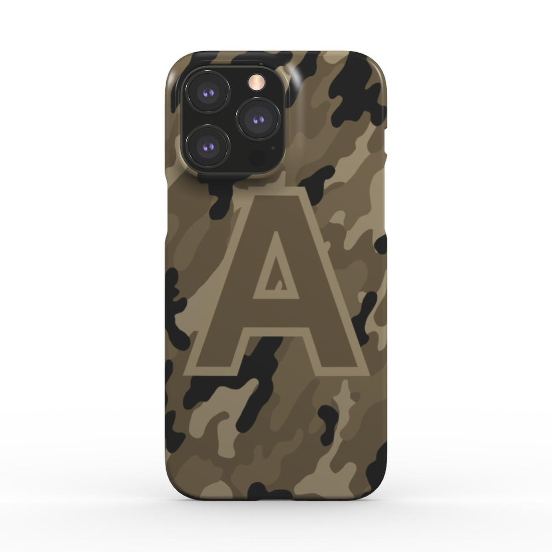 Olive Drab Camouflage Personalised Snap Phone Case | Rugged & Custom