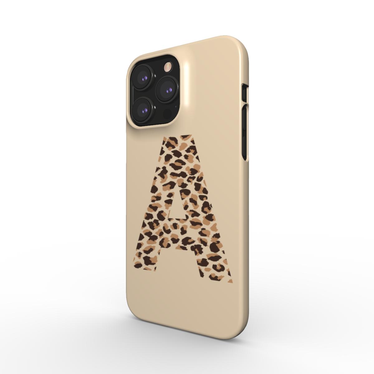 Safari Elegance Monogram Snap Phone Case | Wild & Personalised