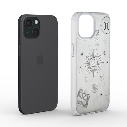 Gemini: Zodiac Sign Clear Phone Case