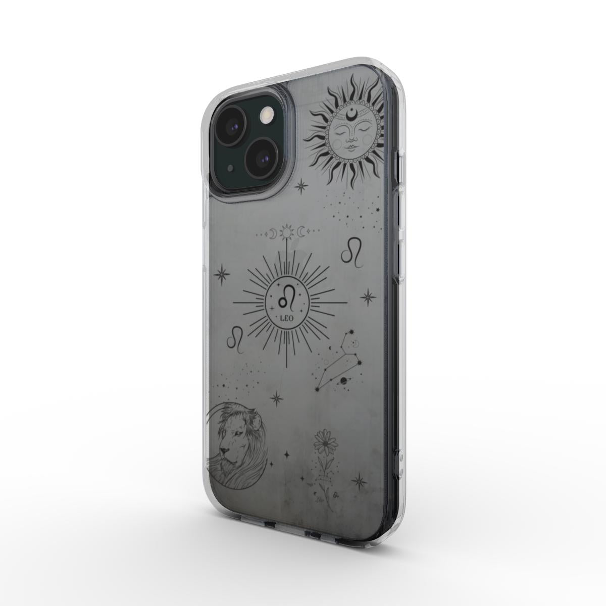 Leo: Zodiac Sign Clear Phone Case