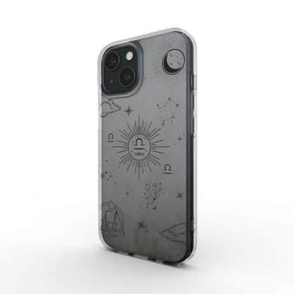 Libra: Zodiac Sign Clear Phone Case