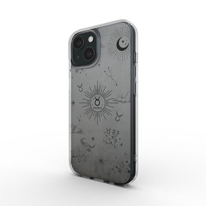 Taurus: Zodiac Sign Clear Phone Case