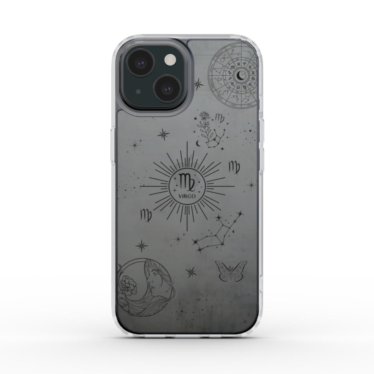 Virgo: Zodiac Sign Clear Phone Case