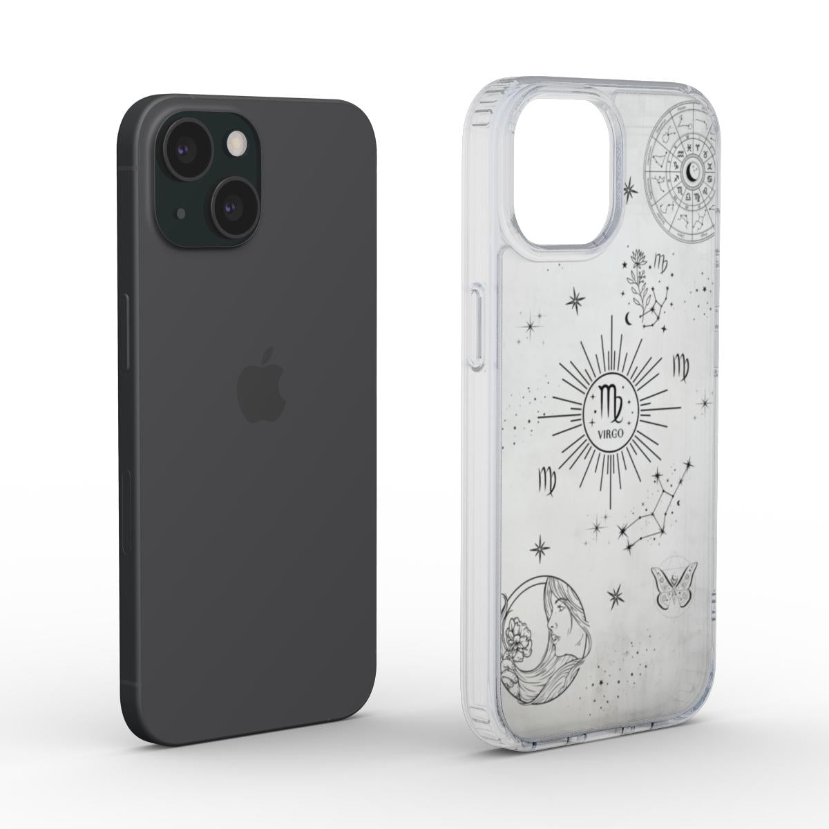 Virgo: Zodiac Sign Clear Phone Case