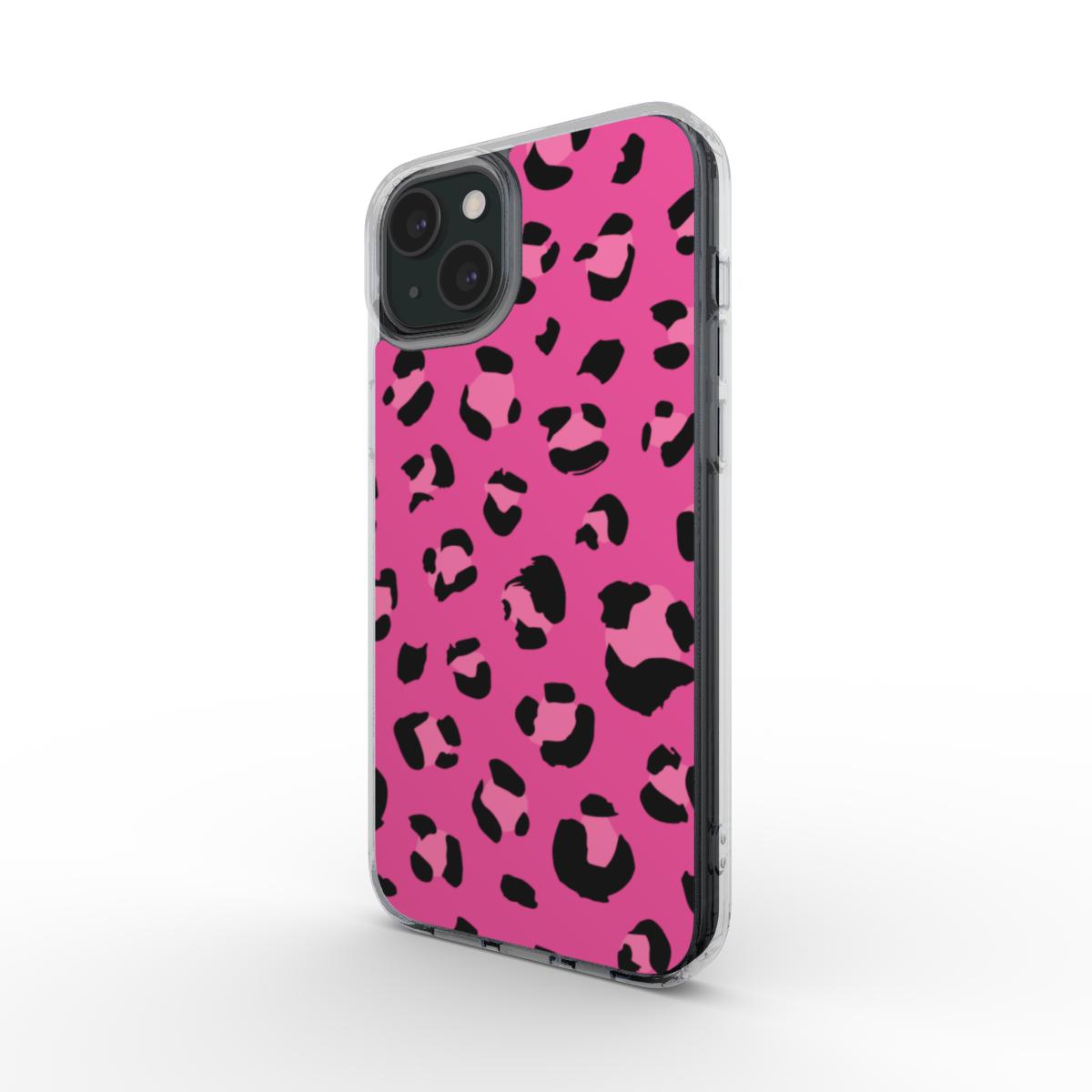 Hot Pink Leopard Print Phone Case