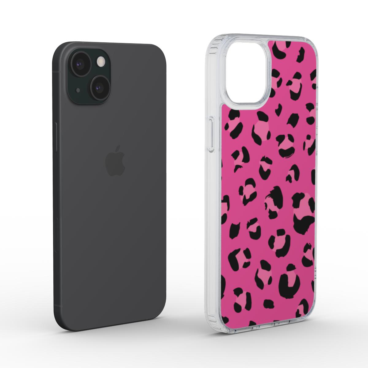 Hot Pink Leopard Print Phone Case