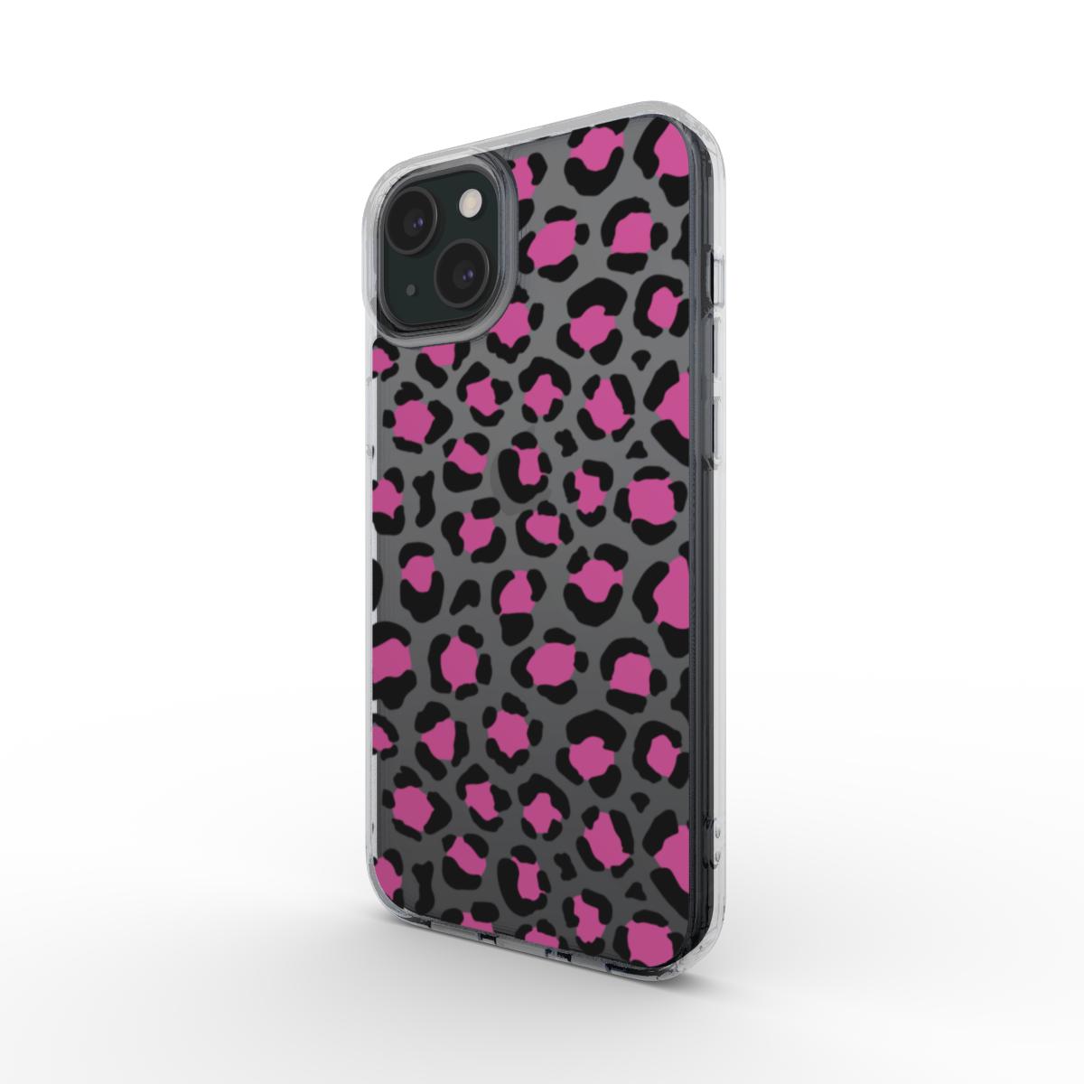 pink leopard print phone case