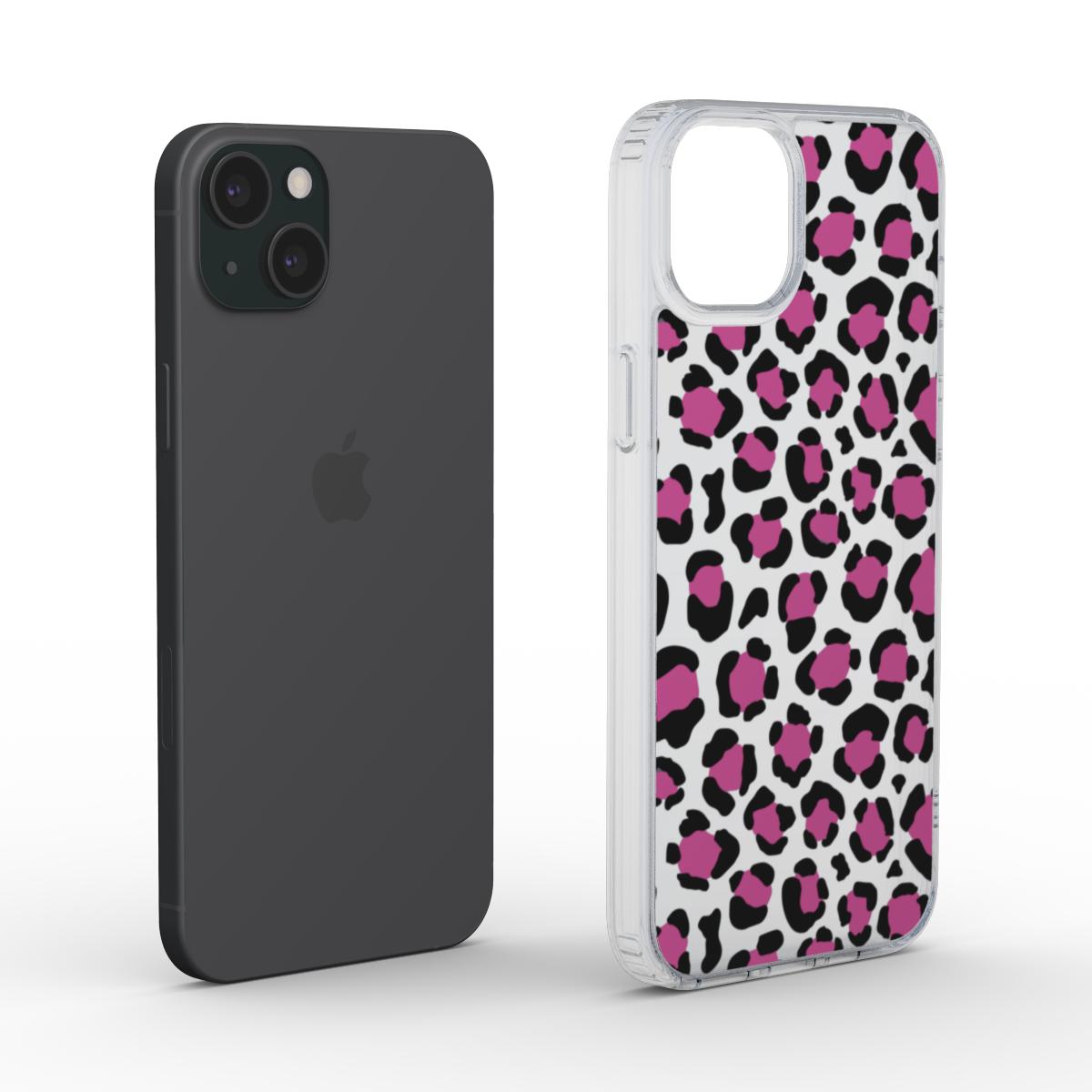 pink leopard print phone case