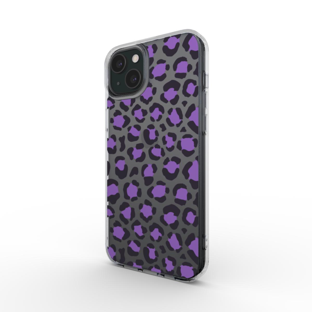 purple leopard phone case