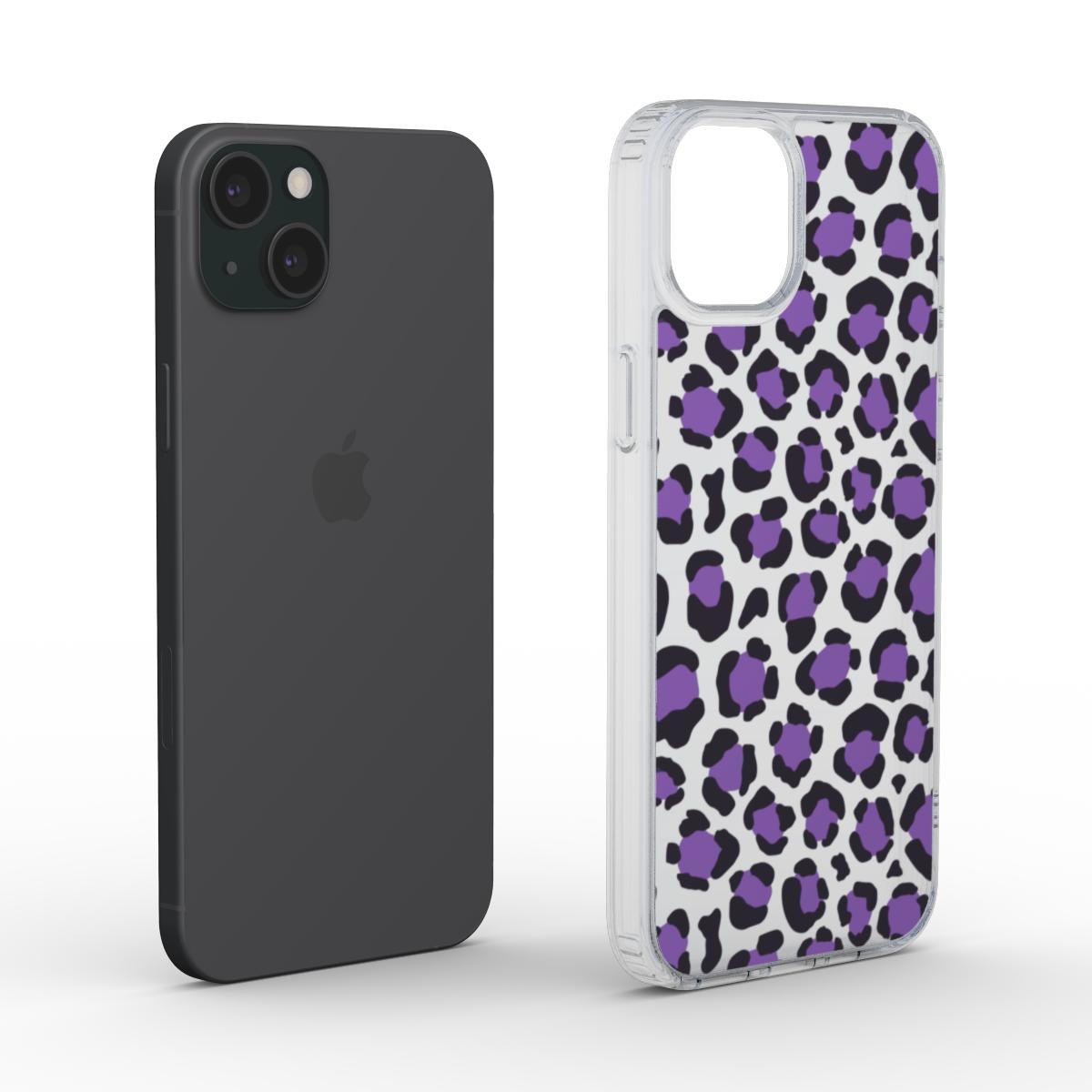 purple leopard phone case