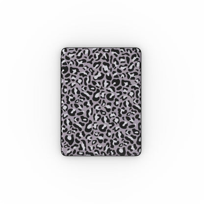 Grey Leopard Print Apple iPad Case