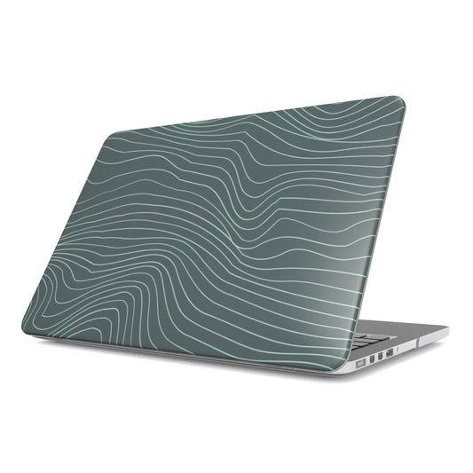 Green Contours MacBook Case